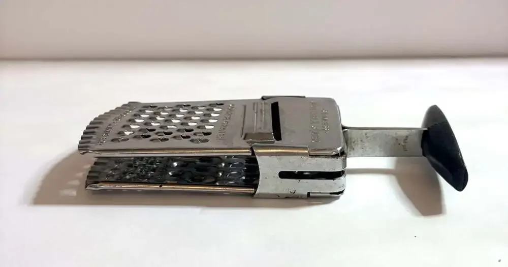 Vtg. Stainless Vegetable Slicer, Coarse Grater, Fine Grater, Chopper & Mincer